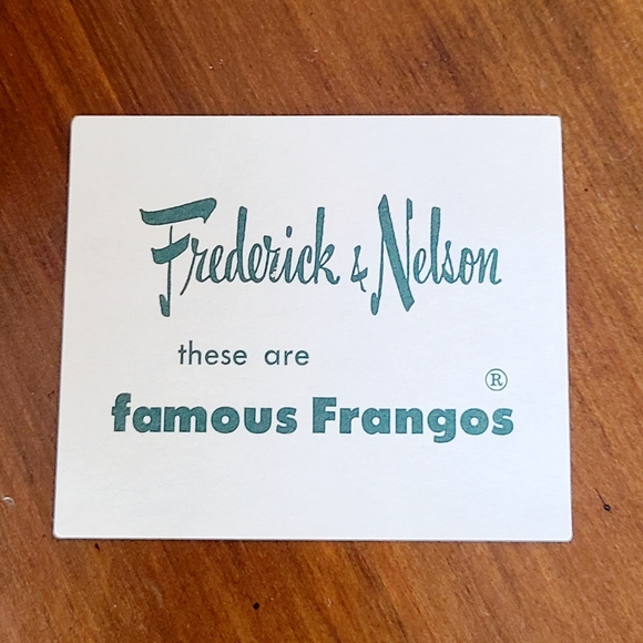 Vintage Frango Mints Round Box and Holiday Wrap 1950s - Picture 9 of 14